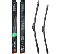 Щетки стеклоочистителя AIRLINE комплект (2 шт) 650/450мм (26/18) бескаркасные PLUS с креплением Крючок 9x3, 9x4 мм AWBBN010