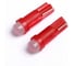 Автолампа светодиодная LONGTEK W1,2W(T5) 12V 0,3W W2x4,6d Red (КРАСНЫЙ,LED/1, ПОЛЯРНОСТЬ), комплект 10 шт) T5-0001R 1