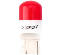 Автолампа светодиодная LONGTEK W21/5W(7443) 12-24V W3x16q Red , комплект 2 шт T20-4302R