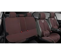 Накидки PSV Tiger (Темно-Коричневый), комплект на весь салон, лен 139184