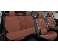 Накидки PSV Tiger (Коричневый), комплект на весь салон, лен 139183