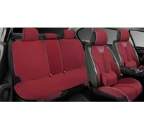 Накидки PSV Tiger (Бордовый), комплект на весь салон, лен 139180