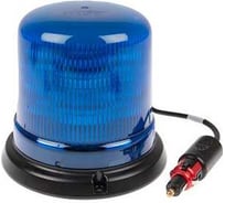 Проблесковый маяк AXIXTECH 12-24в 128х142 мм синий, крепеж магнит 1603-412011SIN