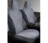 Накидки PSV Uragan 2 FRONT (Серый), на передние сиденья, алькантара 138852