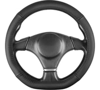 Оплетка SKYWAY D-тип натуральная кожа S (35-37 см) Base Real-17 Черная S01108050