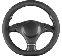 Оплетка SKYWAY D-тип натуральная кожа с перфорацией M (37-39 см) Base Real-19 Черная S01108054