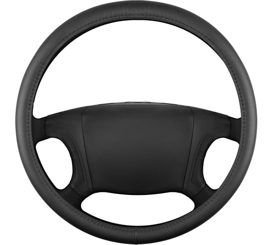 Оплетка SKYWAY натуральная кожа 4XL (48-50 см) Base Real-10 Черная S01108025 1