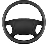 Оплетка SKYWAY натуральная кожа 4XL (48-50 см) Base Real-6 Черная S01108029