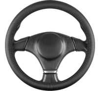 Оплетка SKYWAY натуральная кожа M (37-39 см) Base Real-10 Черная S01108020