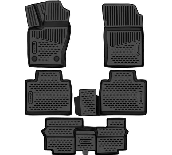 Коврики 3D в салон для HAVAL H9 2024 Element 5 шт, полиуретан/Хавал Н9 ELEMENT3DAN0935210k 1