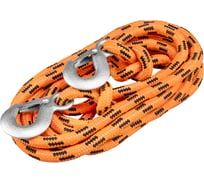 Трос веревочный SKYWAY 8т 5м 2 крюка СИБИРСКИЙ 16мм в пакете S03101073