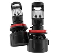 Лампа светодиодная AIRLINE H11/H8 ECO LENS, 45Вт, 5700Лм (2850Лм x 2), 6500К (Белый), 12/24В, комплект 2 шт. AEAR243