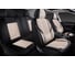 Накидки 5D PSV Integra Alcantara (Черно-Бежевый/Отстрочка Белая), комплект на весь салон, алькантара 138694 1