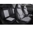 Накидки 5D PSV Vektor Alcantara Sport (Черно-Серый/Отстрочка Белая), комплект на весь салон, алькантара 138687 1