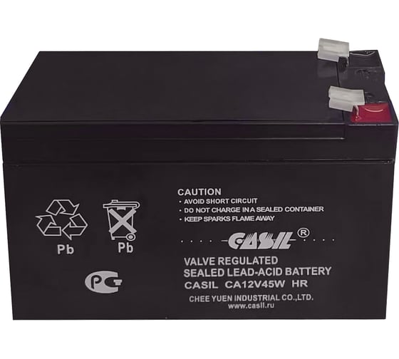 Аккумуляторная батарея CASIL CA12V45W, 12 В / 9 Ач, HR F2 10601044 1