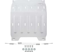 Защита КПП + комплект крепежа Rival алюминий 6мм, TANK 700; 2024-; 3,0; 4WD; АКПП 333.4811.1.6