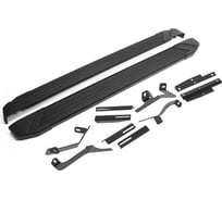 Порог-площадка Rival Black F180ALB + Комплект крепежа к порогам, RIVAL, Москвич 3;2022-;1,5;FWD;МКПП;Москвич 3;2022-;1,5;FWD;CVT;JAC JS4;2022-;1,5;FWD;МКП F180ALB.9204.1