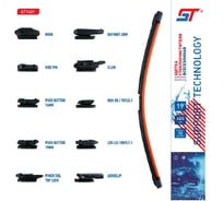 Щётка стеклоочистителя бескаркасная, длина 480 мм (19 дюймов), 10 адаптеров СТ 685959a