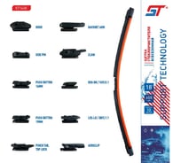 Щётка стеклоочистителя бескаркасная, длина 450 мм (18 дюймов), 10 адаптеров СТ 685957a