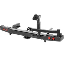 Бампер силовой задний РИФ Mitsubishi Pajero IV c квадратом под фаркоп RIFPJR-21170