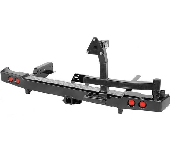 Бампер задний РИФ Mazda B2500/BT50, Ford Ranger T5 2006-2010 с квадратом под фаркоп RIFBT5-20100