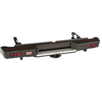 Бампер силовой задний РИФ Nissan Patrol Y61 2004+ с квадратом под фаркоп и фонарями RIFY61-21150
