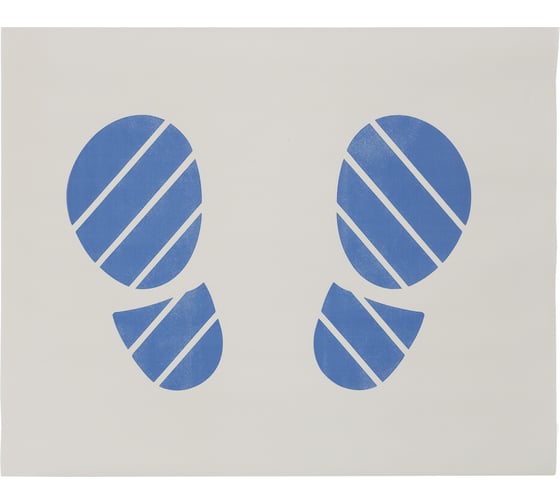 Коврики защитные двухслойные Pingo с рисунком «Следы ног», размер 40.5×50 см 09954-2