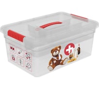 Ящик-органайзер "Аптечка", 10 л, с ручкой, лоток М FunBox FB2171