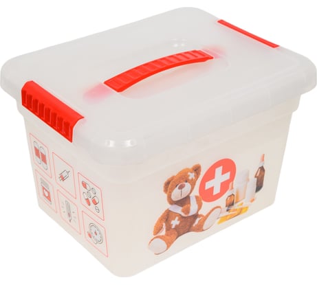 Ящик органайзер FunBox Аптечка 5л с ручкой лоток органайзер S 47011