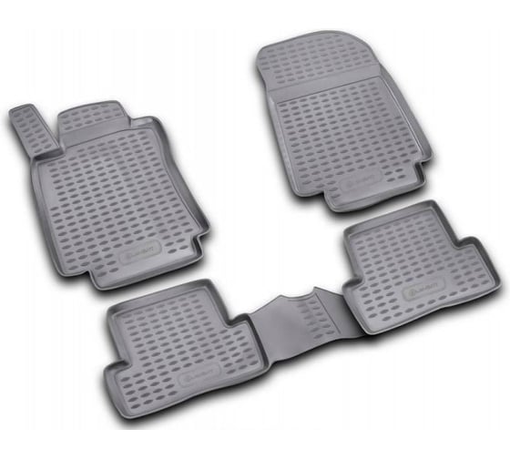 Коврики Element 3D в салон для BYD Yuan Plus 2025 - 4шт. (полиуретан) / Бед ELEMENT3DAN1080210k