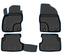 Коврики Element в салон FORD Focus II 2004-2011, 4 шт. (синий кант, полиуретан) / Форд Фокус KANT.NLC.16.03.210.bl