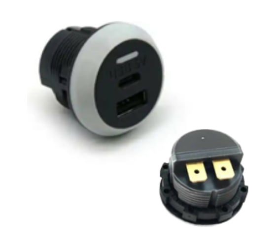 Розетка USB РИФ 5В/3,6А , PD RIF22-4-1017800