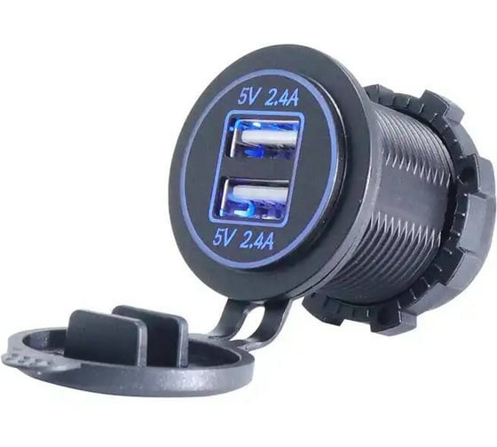 Розетка USB РИФ 2 5В/2,4А RIF22-4-1017600