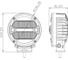 Фара водительского света РИФ 146 мм 40W LED D0240DE 8