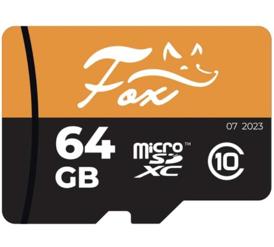 Флеш-карта FOX microSDXC 64Gb FX-SD64GB