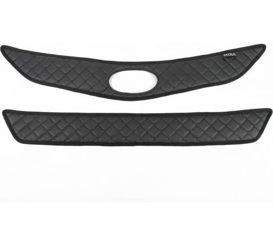 Утеплитель радиатора Defly для Hyundai Solaris (RB), 2014-2017, рестайлинг, экокожа черная ZHnd7-2KR