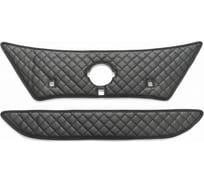 Утеплитель радиатора Defly для Nissan Note (E13), 2020-2023, экокожа черная ZNis17-2KR