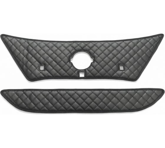 Утеплитель радиатора Defly для Nissan Note (E13), 2020-2023, экокожа черная ZNis17-2KR