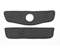 Утеплитель радиатора Defly для Nissan Qashqai (J10), 2006-2010, экокожа черная ZNis2-2KR