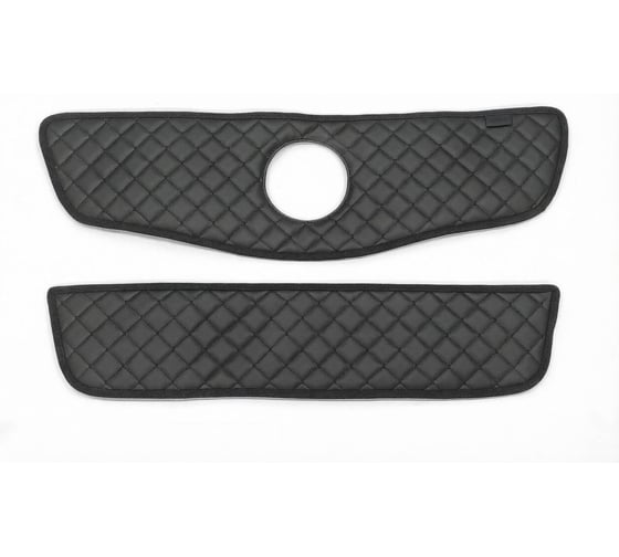 Утеплитель радиатора Defly для Nissan Qashqai (J10), 2006-2010, экокожа черная ZNis2-2KR