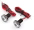 Габаритные огни светодиодные MTF Light 12В, 1Вт, 150лм, ЕСЕ R148/149, красн. свет, прозрачное стекло, 2шт PLR25RT 2
