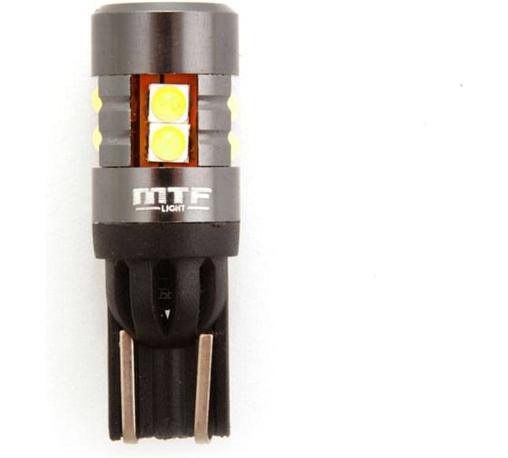 Светодиодные лампы MTF Light подсветка W5W(T10)/W16W(Т15), 12В, 2.4Вт, 330lm, 6000К бел. свет,2шт. RT1015K6 1