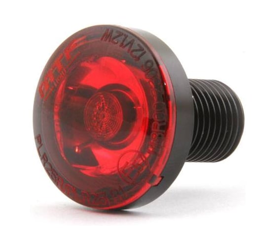 Габаритные огни светодиодные MTF Light 24В, 1Вт, 150лм, ЕСЕ R148/149, красн. свет, крас. стекло, 2шт TLR25RR