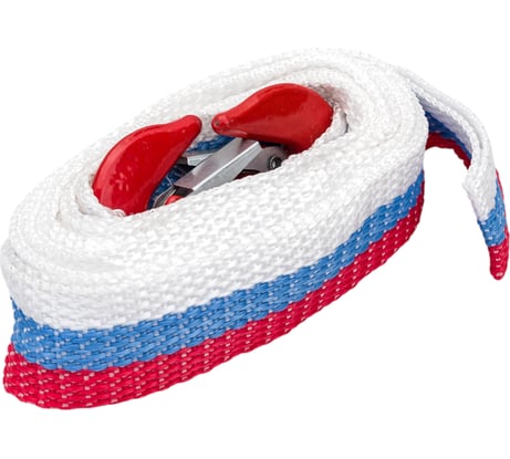 Буксировочный трос Avto Vins 3.5 т 2 крюка лента, полипропилен 40 мм 7032015