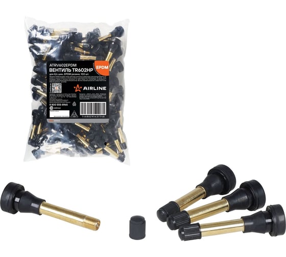 Вентиль для б/к шин AIRLINE TR602HP (100 шт.) ATRV602EPDM