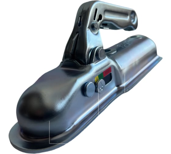 Усиленное сцепное замковое устройство ABCTRAILER до 1400 кг R60 мм / сцепная головка прицепа MRR60-14