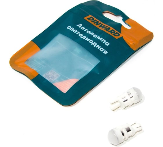 Лампа светодиод DINWARD 12-5 б/ц (габарит) W2.1X9.5d белая 1SMD диодов OS MT 12V 3W (к-т=2шт) 746307v