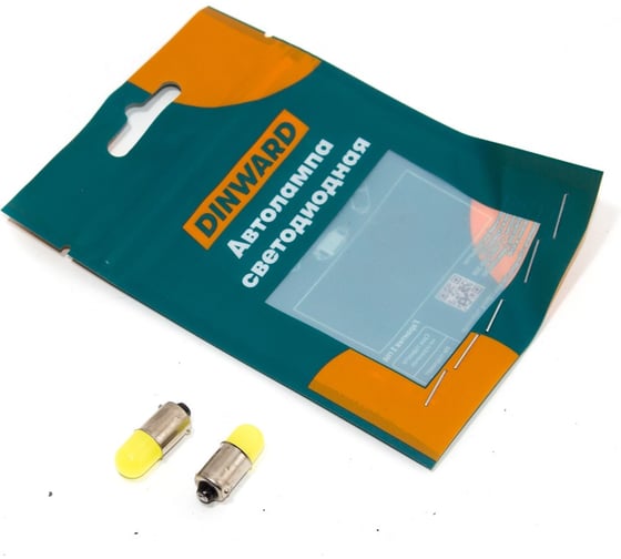 Лампа светодиод DINWARD 12-4 (габарит) белая 3D COB BA9s, 2 шт 746290v