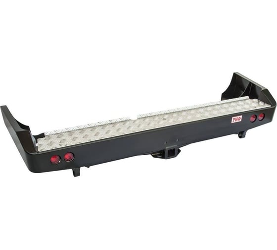 Бампер силовой задний РИФ Toyota Land Cruiser 80 с квадратом под фаркоп и фонарями RIF080-21150 1