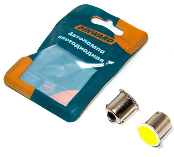 Лампа DINWARD светодиод 12-21 (стоп, габарит) белая COB диод BA15s (к-т=2шт) 746280v